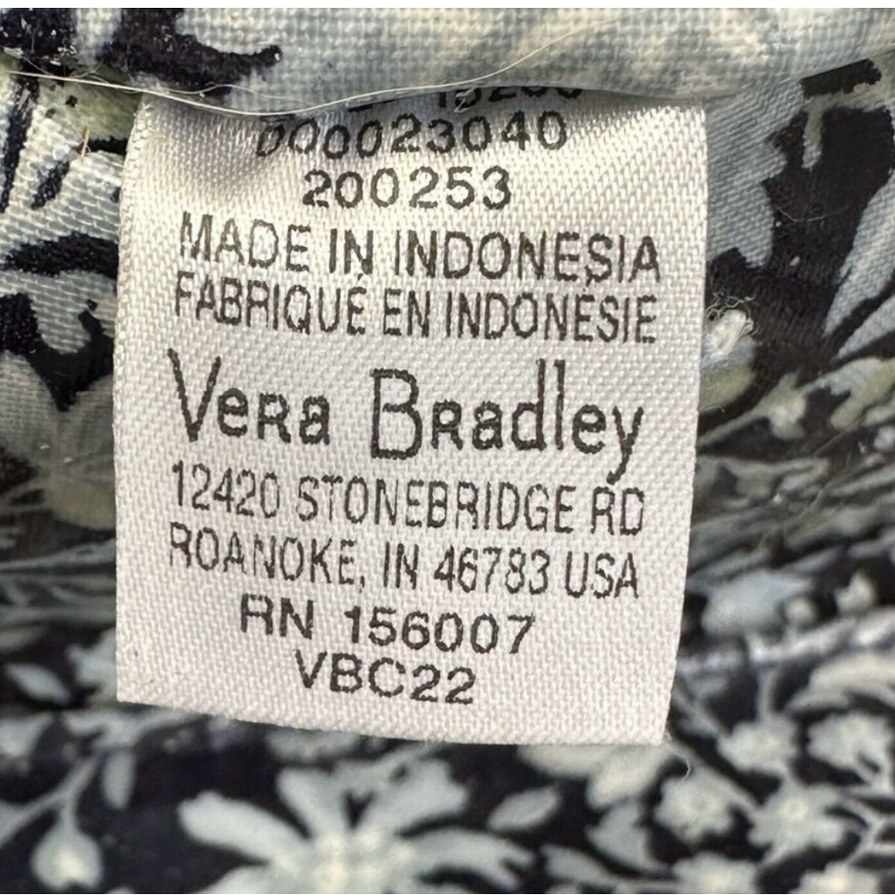 Vera Bradley perennial grey deluxe travel organizer bag